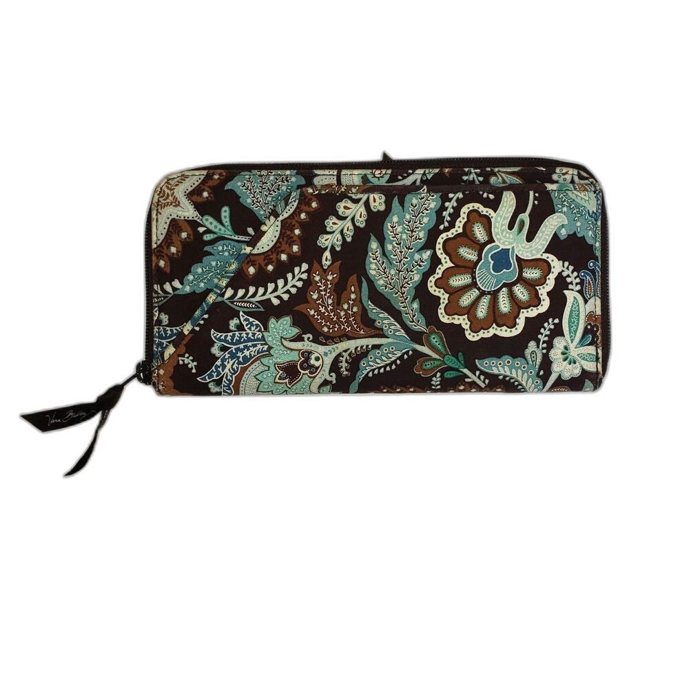 VERA BRADLEY Passport Travel Clutch Wallet Java Blue Spring 2006